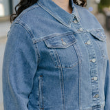 Preorder - Jana Classic Vintage Wash Denim Jacket - PLUS