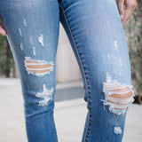 Amery Destroy Hem Skinny Jeans