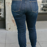 Preorder - Serena High Rise Handsanding Skinny Jeans - PLUS