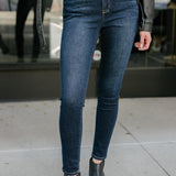 Preorder - Serena High Rise Handsanding Skinny Jeans