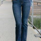 Preorder - Elsy Whiskered Bootcut Jeans