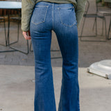 Preorder - Sunny High Rise Wide Hem Flare Jeans