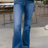 Preorder - Sunny High Rise Wide Hem Flare Jeans