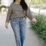 Preorder - Nia Mid Rise Yoke Cell Phone Pocket Dad Jeans - PLUS