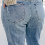 Preorder - Nia Mid Rise Yoke Cell Phone Pocket Dad Jeans - PLUS