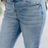 Preorder - Nia Mid Rise Yoke Cell Phone Pocket Dad Jeans - PLUS