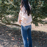 Lucy Mid Rise Hand Sand & Mildly Distressed Bootcut Jeans