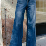 Preorder - Claribel High Rise Tummy Control Retro Wide Leg Jeans