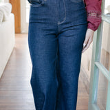 Preorder - Claire High Rise Tummy Control Retro Wide Leg Jeans