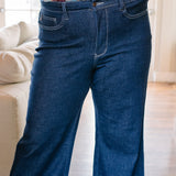 Preorder - Claire High Rise Tummy Control Retro Wide Leg Jeans - PLUS