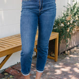 Belle High Rise Cool Denim Sustainable Cuff Boyfriend Jeans