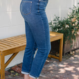 Belle High Rise Cool Denim Sustainable Cuff Boyfriend Jeans