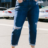 Tasha Minimal Ripped Boyfriend Jeans - PLUS